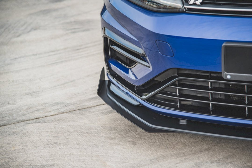 MAXTON RACING FRONT SPLITTER + FLAPS VW GOLF 7 R / R-LINE FACELIFT