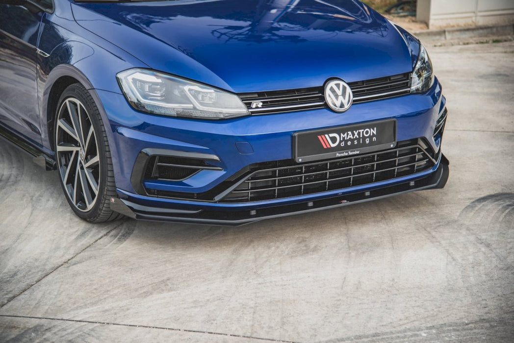 MAXTON RACING FRONT SPLITTER + FLAPS VW GOLF 7 R / R-LINE FACELIFT