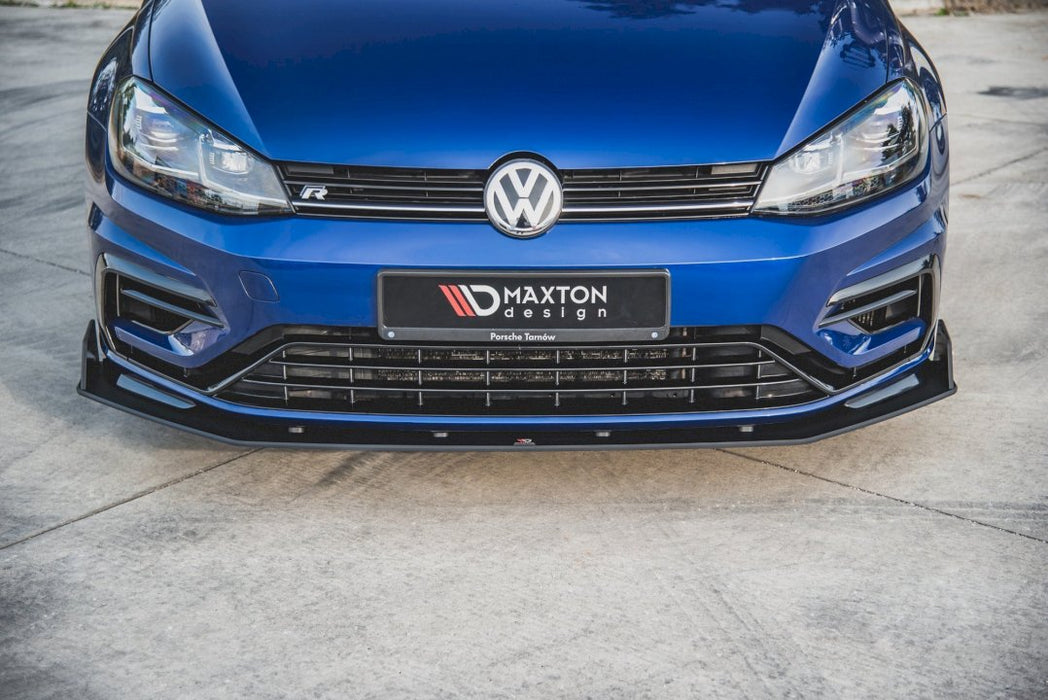 MAXTON RACING FRONT SPLITTER V.2 VW GOLF 7 R / R-LINE FACELIFT