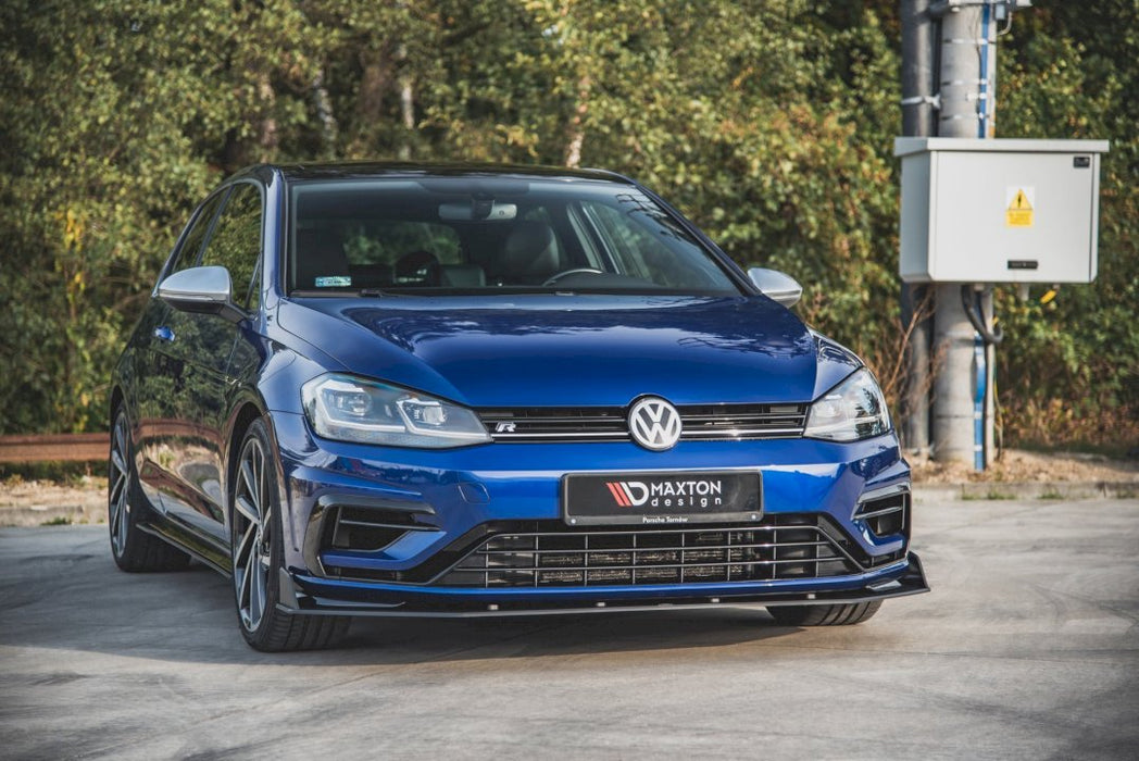 MAXTON RACING FRONT SPLITTER V.2 VW GOLF 7 R / R-LINE FACELIFT