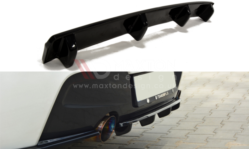 CENTRAL REAR SPLITTER BMW 1 F20/F21 M-POWER (WITH VERTICAL BARS)