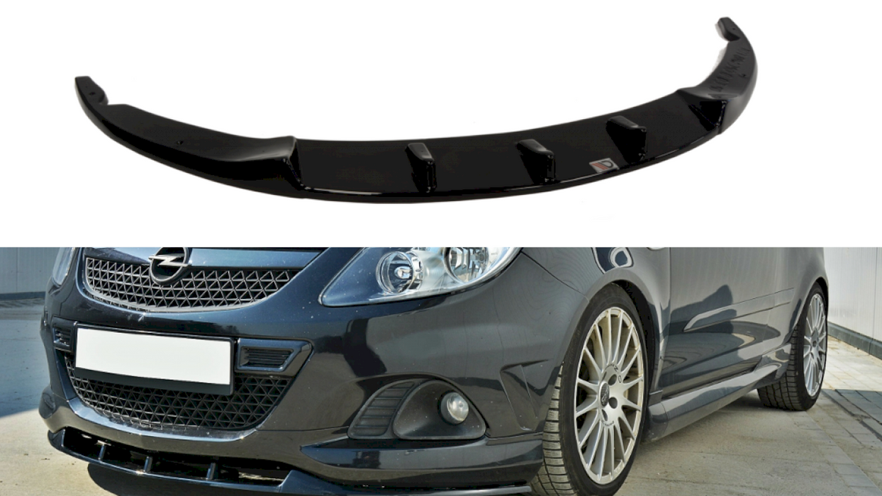 FRONT SPLITTER OPEL CORSA D NURBURG (FOR OPC / VXR BUMPER)