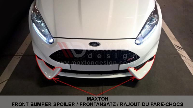 FRONT SPLITTER FIESTA MK7 ST FACELIFT 2013-UP (FIT MAXTON FRONT BUMPER)