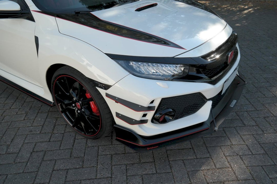 FRONT CANARDS HONDA CIVIC MK10 TYPE-R (2017-UP)