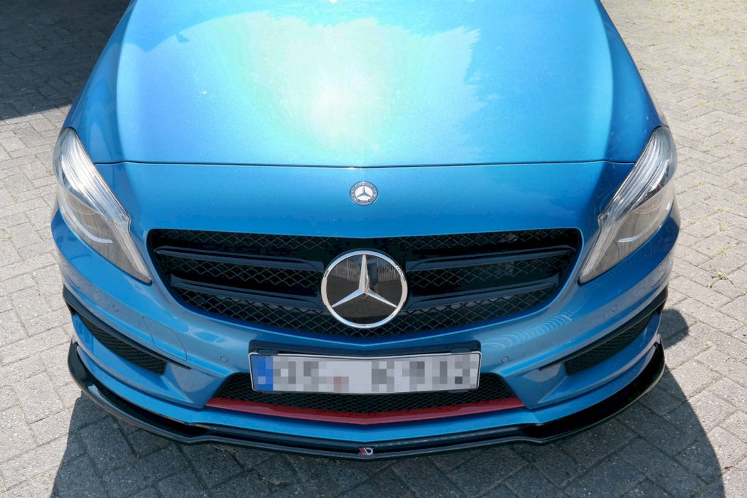 FRONT SPLITTER MERCEDES A-CLASS W176 AMG-LINE PRE-FACELIFT (2013-2015)
