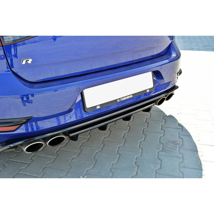 CENTRAL REAR SPLITTER VW GOLF VII R (FACELIFT) (2017-)