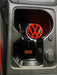 VW Golf MK8 - Cup Holder Inserts With Logo - Car Enhancements UK
