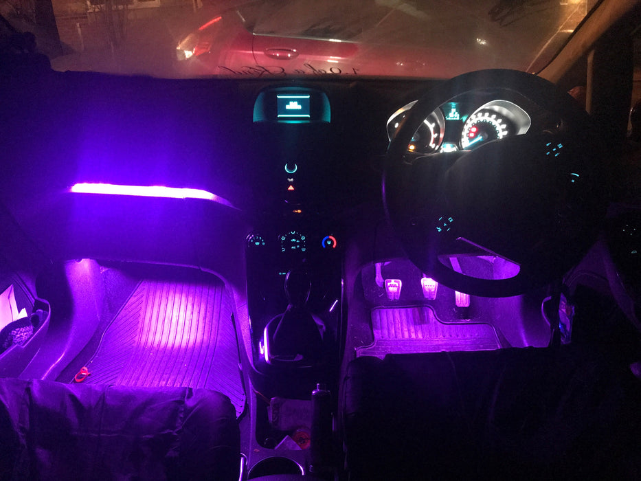 Enhanced Edition Bluetooth RGB Glove Box & Footwell Kit - Car Enhancements UK