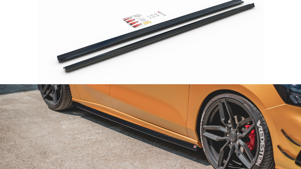 MAXTON DESIGN SIDE SKIRTS SPLITTERS V5 FORD FOCUS MK4 ST/ ST-LINE